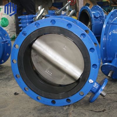 Doppel excentrische PVC vlinderklep en pneumatische activering voor industriële