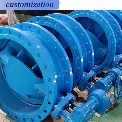 Doppel excentrische PVC vlinderklep en pneumatische activering voor industriële