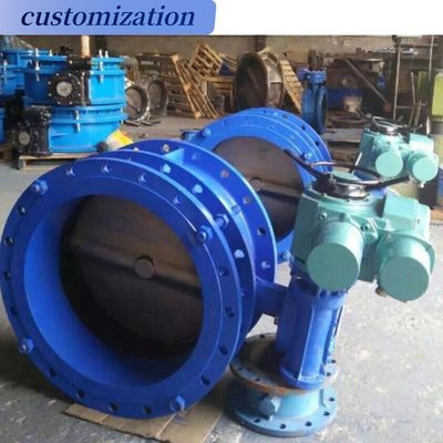 ANSI DIN BS Standard Double Flange Butterfly Valve voor aangepaste toepassingen