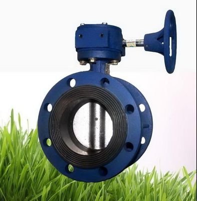 Handmatig vervangbare stoel EPDM/NBR rubber gelijnd dubbele vleugel vlinderklep voor water