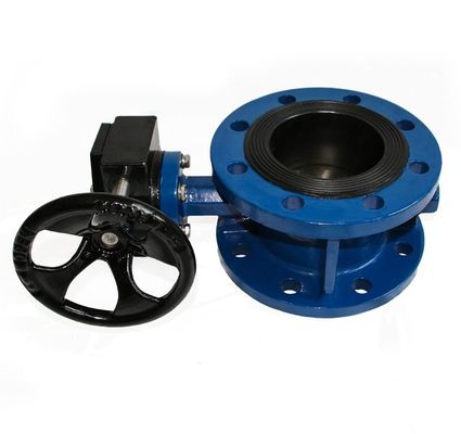 Water dubbel flenst dubbel offset excentrische vlinderklep met pneumatische elektrische actuator