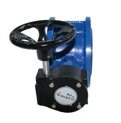 Water dubbel flenst dubbel offset excentrische vlinderklep met pneumatische elektrische actuator