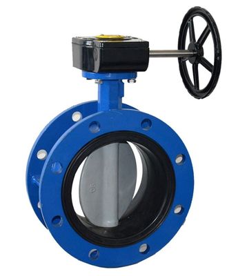 Grote grootte DN100-DN2600 DI Ductiel ijzer dubbel excentrische vlinderklep