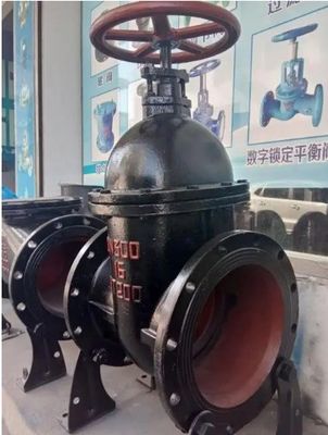 Industrie 100 mm gietijzeren WCB-poortklep met stijgende stam en koperen metalen stoel