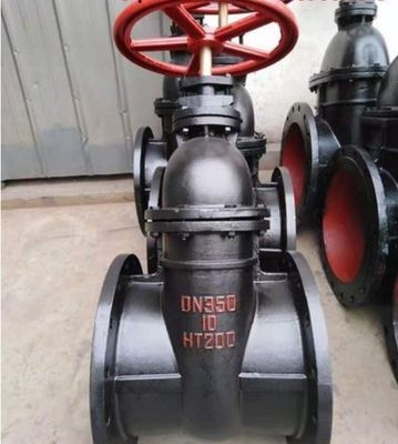Industrie 100 mm gietijzeren WCB-poortklep met stijgende stam en koperen metalen stoel