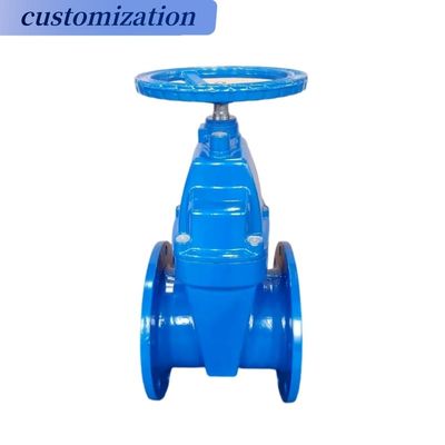 Op maat gemaakte Dutile Iron Flanged Soft Seal Py16 Gate Valve met handmatig bediende functie
