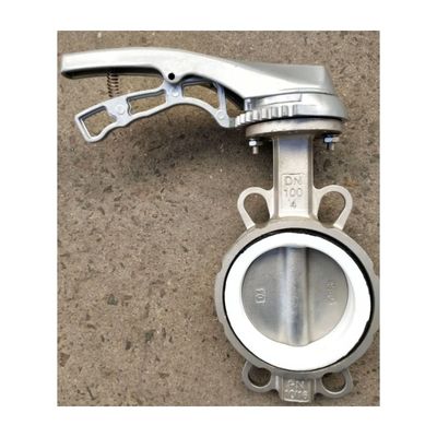 Op maat gemaakte service aangeboden 3" DN80 gietstukken legering lichaam aluminium wafer vlinder klep