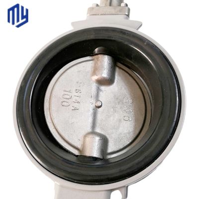 Op maat gemaakte service aangeboden 3" DN80 gietstukken legering lichaam aluminium wafer vlinder klep