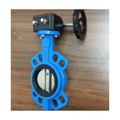 OEM gietijzeren wormgear-operator Dubbele flens EPDM/NBR zitplaats roestvrijstalen schijf Lug Wafer Butterfly Valve