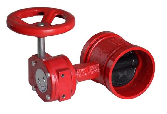 Brandsysteem 300Psi gegroeveerd vlinderklep met signaal op maat van uw behoeften