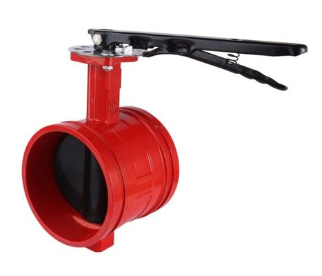 Brandsysteem 300Psi gegroeveerd vlinderklep met signaal op maat van uw behoeften