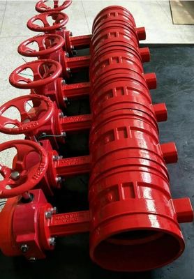 Handmatig brandbeschermingssignaal gegroeveerd vlinderklep met middenverzegelingsrubberzegel