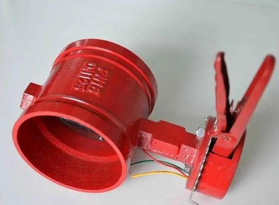 Medium Temperature Grooved Fire DI Wafer Butterfly Valve PN10 PN16 2"-10" voor Trench