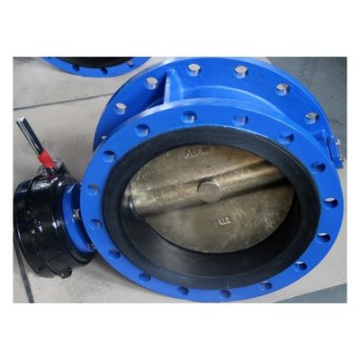 Dn1200 Double Flange Elastic Seated Butterfly Valve met klantvereisten