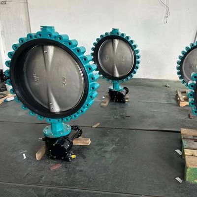EPDM-stoel zachte afdichting hefboom bediend wafer lug vlinder klep met aangepaste opties