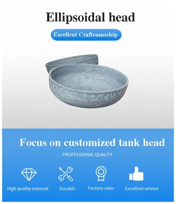 Semi-ellipsoïdale koolstofstaal kop voor tankbodem 304 316 90 graden Elmboog en cirkel