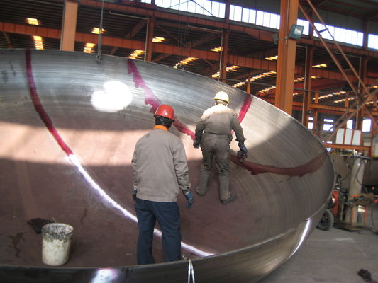 Buitenput Holle Ellipsoïdale Halfrond Watertank Platenkoppen voor industriële kringen
