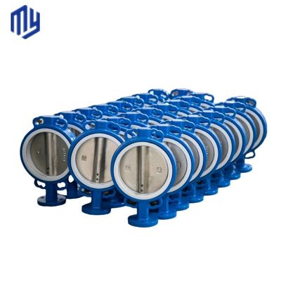 Handmatig gietijzer gas water industrie wafer type vlinder klep met OEM poort grootte