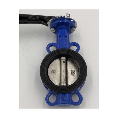 Op maat gemaakte pneumatische elektrische actuator solenoïde API standaard wafer type vlinderscontroleaansluitingen