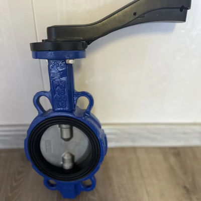 8 inch gietijzeren vlinderklep voor handmatige stroomregeling in industriële omgevingen