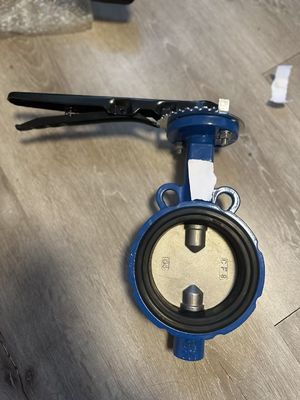 8 inch gietijzeren vlinderklep voor handmatige stroomregeling in industriële omgevingen