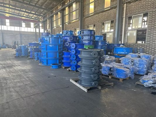 8 inch gietijzeren vlinderklep voor handmatige stroomregeling in industriële omgevingen