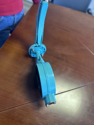200 mm PTFE gelijnd vlinderklep voor handmatige bediening in industriële toepassingen