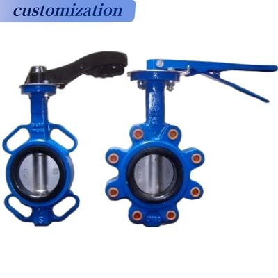 Hydraulische vlinderkleppen gietijzeren uitbreidingsflanke PVC pneumatisch 1 inch sanitair