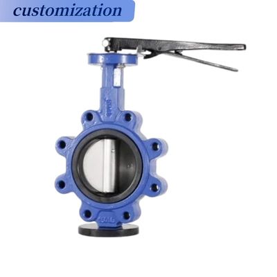 Versatile handlever vlinderklep voor gasmedia en gietijzeren flensbewerking