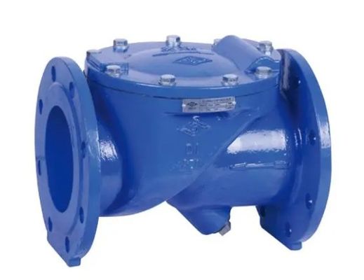 Middeltemperatuur DN100 Pn16 Asine gietijzer rubber flapper checkvalve voor OEM ondersteuning