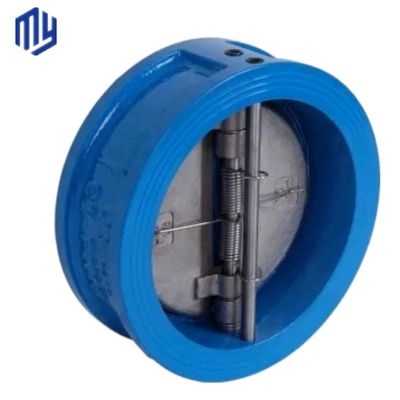 Hydraulische gietijzeren wafercontrole klep van roestvrij staal 304 316 Dubbele plaatcontrole klep