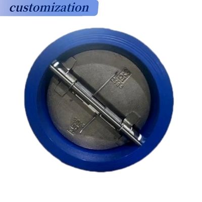 Hydraulische gietijzeren wafercontrole klep van roestvrij staal 304 316 Dubbele plaatcontrole klep