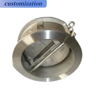Hydraulische gietijzeren wafercontrole klep van roestvrij staal 304 316 Dubbele plaatcontrole klep