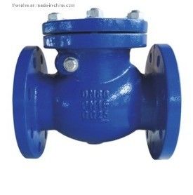 Handmatige bediening PN16 Flanged Ductile Iron Swing Check Valve voor aangepaste poortgrootte