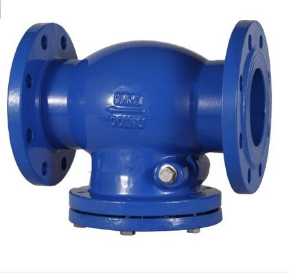 Handmatige bediening PN16 Flanged Ductile Iron Swing Check Valve voor aangepaste poortgrootte