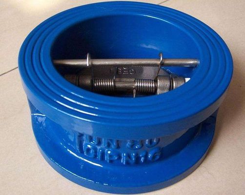 150LB Wafer Type Swing Double Disc Valve Dual Plate Non-Return Valve voor OBM-ondersteuning