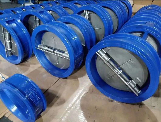 150LB Wafer Type Swing Double Disc Valve Dual Plate Non-Return Valve voor OBM-ondersteuning