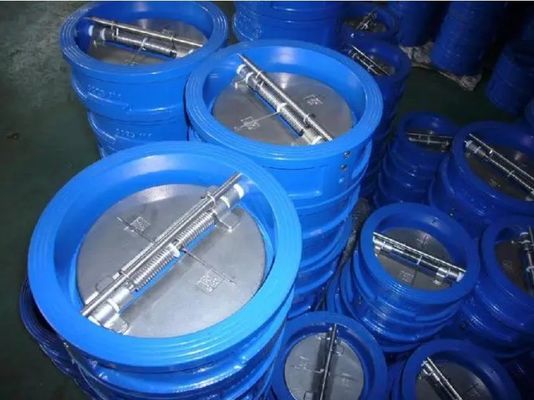 150LB Wafer Type Swing Double Disc Valve Dual Plate Non-Return Valve voor OBM-ondersteuning