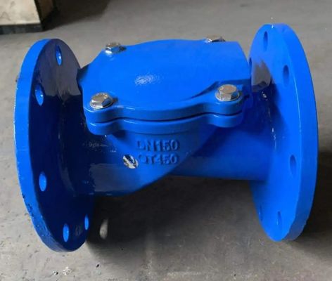 Op maat gemaakte service 2 inch 3 inch 4 inch ductiel ijzer ANSI flens rubberen schijf check klep