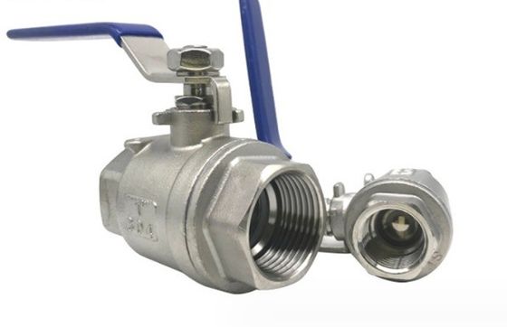 Roestvrij staal 304 316 DN20-NPT 2PC Interne draadbalklep voor hydraulische systemen
