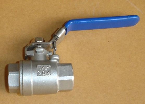 Algemeen staalhandvat met vergrendeling van de interne draad BSP NPT 2PC kogelklep SS304 316