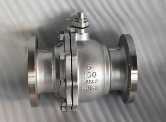 Olie-gas API6d roestvrij staal worm gear flens trunnion gemonteerde kogelventil klasse 600