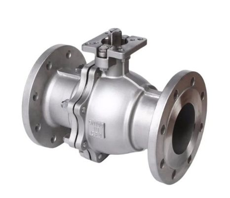 CF8/CF8m/Carbon Steel Floating Type 2PC Flange Ball Valve voor water en brandveiligheid