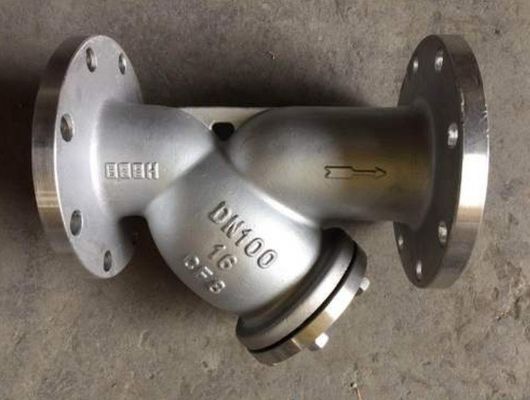 Volledig certificaat roestvrij staal SS304 SS316 PN16 Flanged Y strainer voor afvoerkleppen