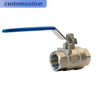 Koolstof-roestvrij staal 2PC zwevend/trunnionbalklep Pn16 voor gas, water en olie industrieel