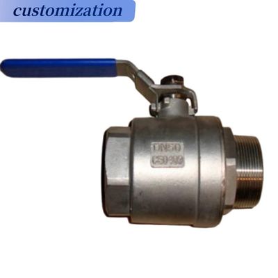 Koolstof-roestvrij staal 2PC zwevend/trunnionbalklep Pn16 voor gas, water en olie industrieel