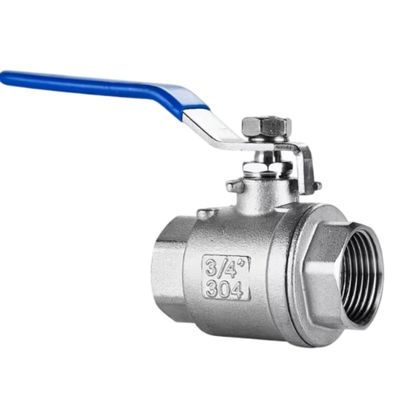 1000psi Bsp draad 1/2" SS304/316L 2PCS roestvrijstalen kogelklep voor waterbehandeling