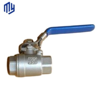 Gepersonaliseerde 1/2" Ss 304 316L 2PCS 3PC roestvrijstalen kogelklep voor waterbeheersing
