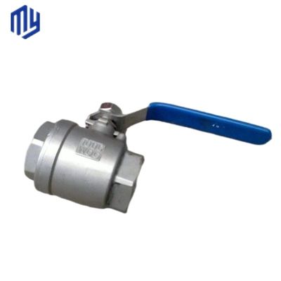 Gepersonaliseerde 1/2" Ss 304 316L 2PCS 3PC roestvrijstalen kogelklep voor waterbeheersing