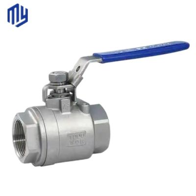 Rustvrij staal kogelventil 1/2" -4" Ss 304 316L 2PCS voor gladde en vloeibare regulering